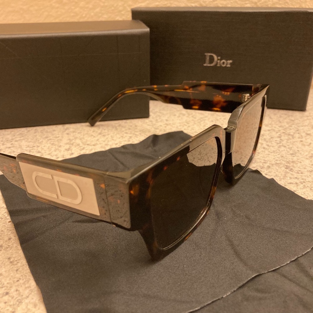 Christian Dior Men Brown Sunglasses